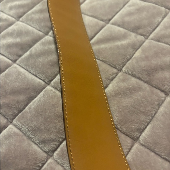 Hermes Burgundy Croc-Embossed Belt with Gold Buckle - Picture 6 of 6